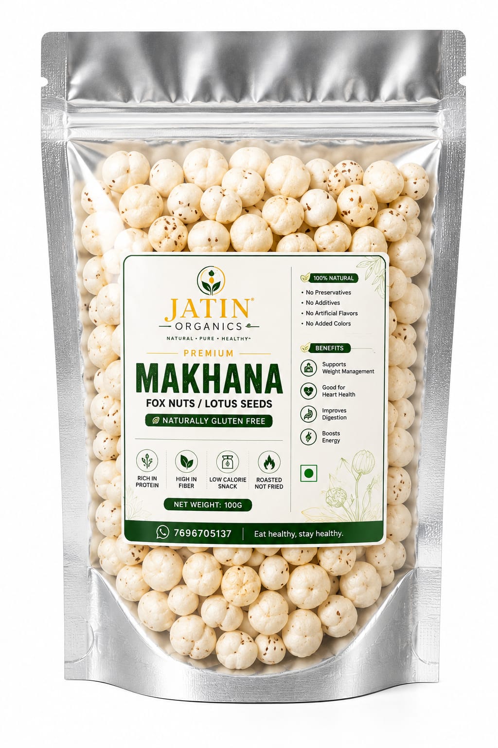 Premium Makhana ( FOX Nuts) 100g