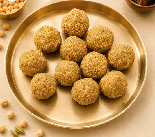 🍯 Chana Laddoo Recipe with Jaggery – Traditional Indian Sweet | Jatin Organics