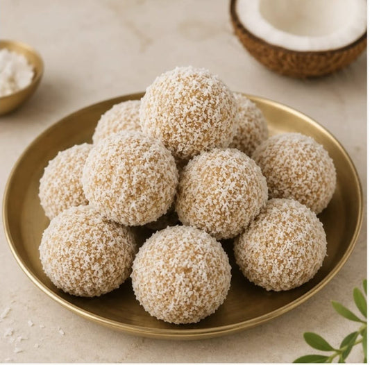 Coconut Laddoo Recipe with Jaggery – Traditional Indian Sweet | Jatin Organics