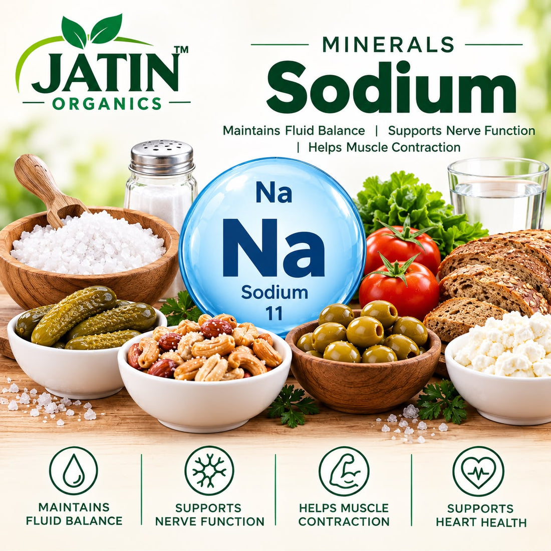Sodium: Benefits, Sources & Importance