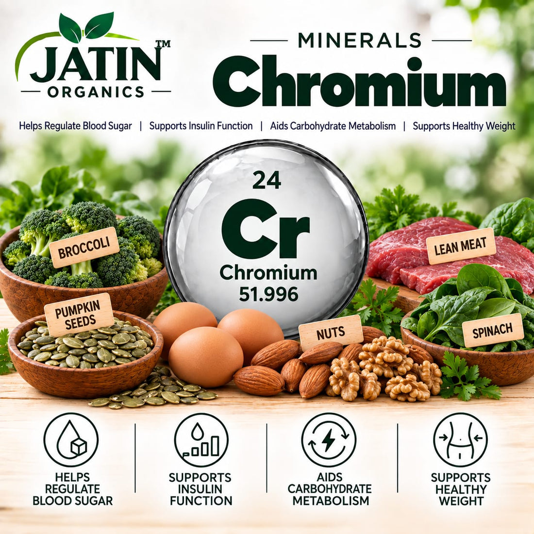 Chromium: Benefits, Food Sources & Importance for Health