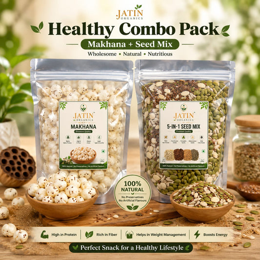 Healthy Combo Pack – Makhana + 5-in-1 Seed Mix | Jatin Organics