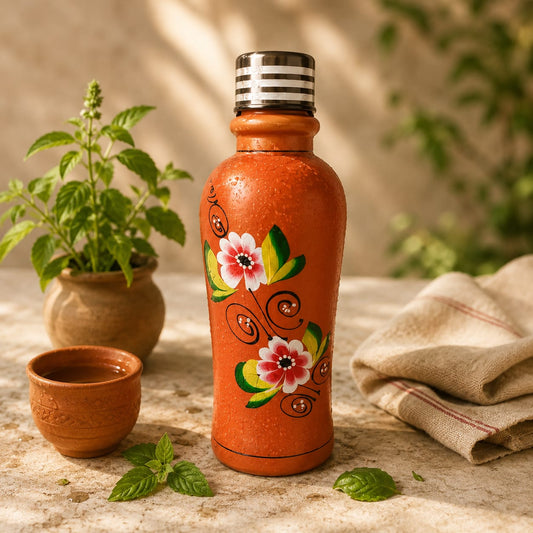 Water Bottle (Natural Clay Bottle)