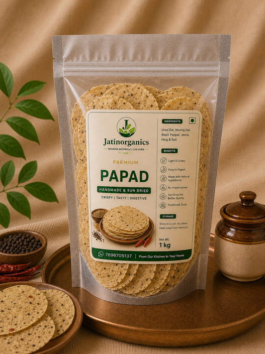 Jatin Organics Papad – Traditional Indian Crispy Snack
